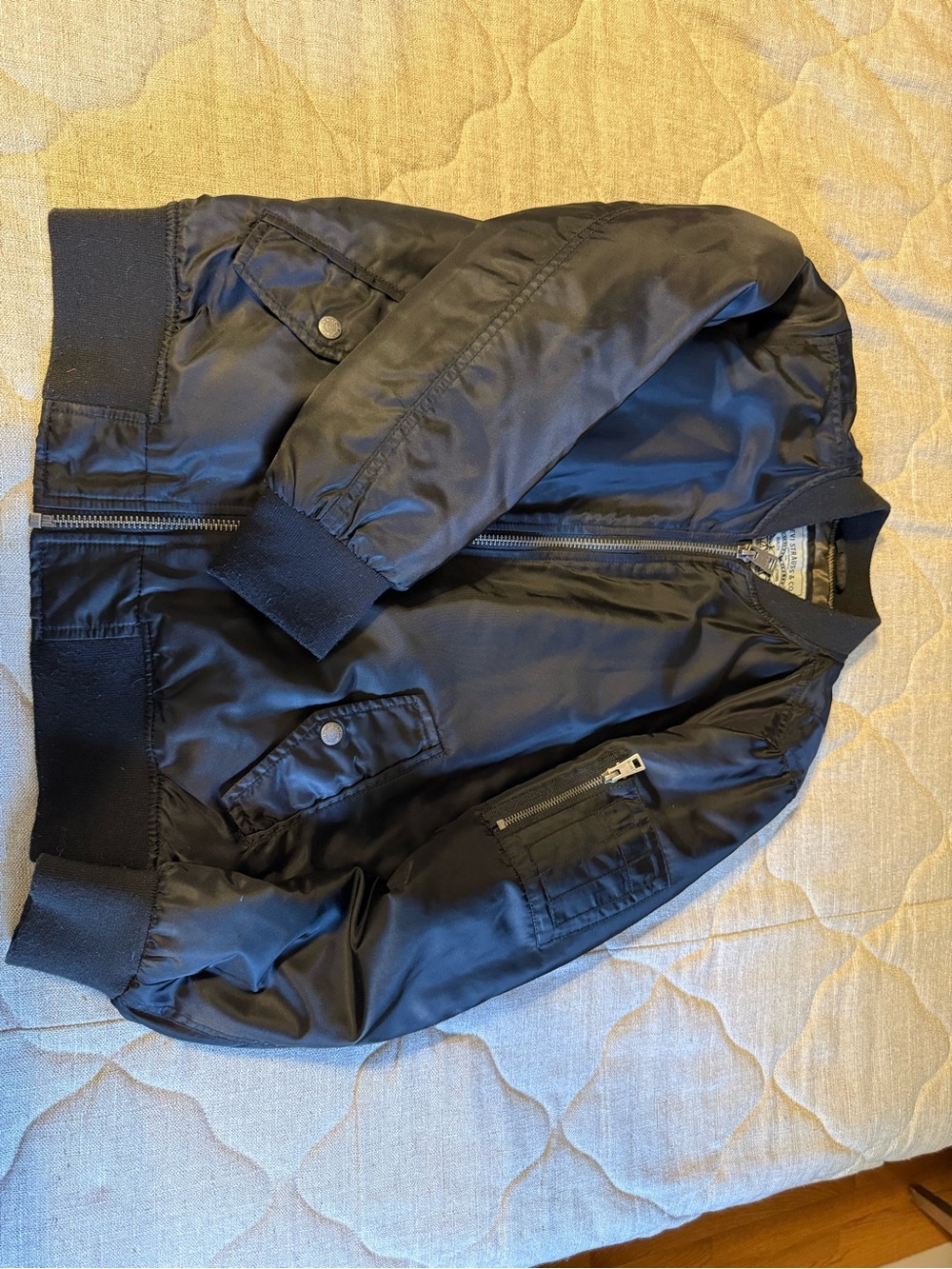 Black Bomber Jacket - Classic Lightweight Flight Jacket